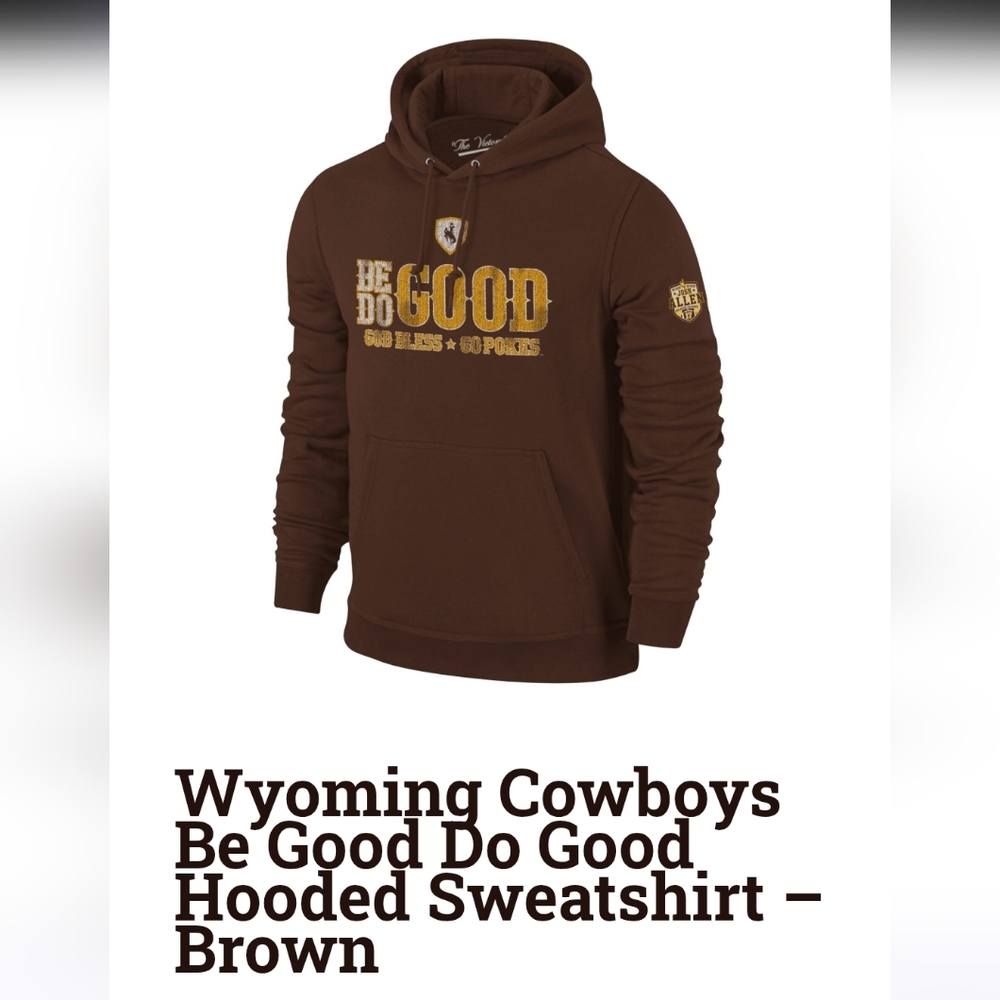 Wyoming Cowboys Josh Allen Be Good Do Good Hooded Sweatshirt